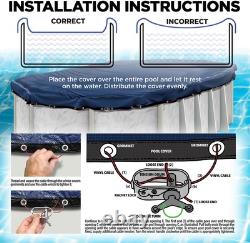 10-Foot-By-15-Foot Oval Pool Liner Pad & Oval Pool Cover Above Ground Pool Pro