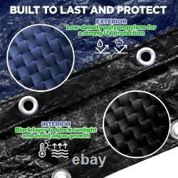 10-Foot-By-15-Foot Oval Pool Liner Pad & Oval Pool Cover Above Ground Pool Pro