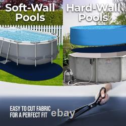 10-Foot-By-15-Foot Oval Pool Liner Pad & Oval Pool Cover Above Ground Pool Pro