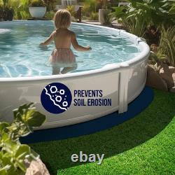 10-Foot-By-15-Foot Oval Pool Liner Pad & Oval Pool Cover Above Ground Pool Pro