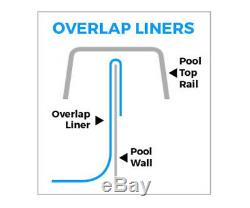 10' x 15' Oval Overlap Liners for Above-Ground Swimming Pools 48 / 52 Height