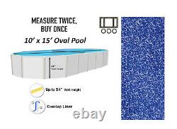 10' x 15' x 54 Oval Overlap Above Ground Swimming Pool Liner (Choose Pattern)