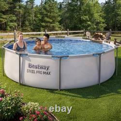 10' x 30 Above Ground Pool Steel Frame Round Swimming Pool Set Filter Pump