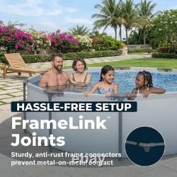 10' x 30 Above Ground Pool Steel Frame Round Swimming Pool Set Filter Pump