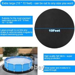 10FT Ground Pool Pads Above Ground Liner Mat Bottom Blanket Cloth Protector