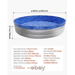 10ft Round Pool Liner Heavy Gauge Vinyl for Steel Above Ground