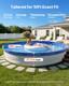 10ft Round Pool Liner Overlap 27.5in Wall Above Ground Steel Pool Crystal