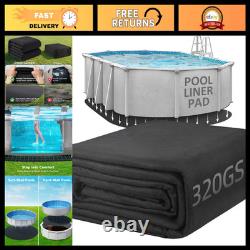 10x15 FT Oval Pool Liner Pad for Above Ground Pools Heavy Duty 9.4 oz/yd²