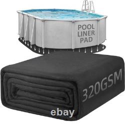10x15 FT Oval Pool Liner Pad for Above Ground Pools Heavy Duty 9.4 oz/yd²
