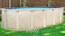 10x16 Oval 52 High Cameo Above Ground Swimming Pool with 25 Gauge Liner