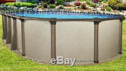 10x16 Oval 54 High Melenia Above Ground Swimming Pool with 25 Gauge Liner