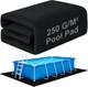 11X7.5Ft Rectangular Pool Liner Pad for above Ground Swimming Pools