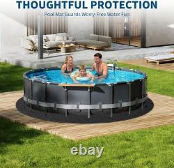 12-33 FT Non-Woven Pool Liner Pad Heavy Duty Fabric for Above Ground Pools Rou