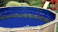 12' FT Round Overlap Caribbean Above Ground Swimming Pool Liner-25 Gauge