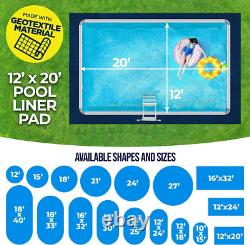 12-Foot-By-20-Foot Rectangle Pool Liner Pad for above Ground Pools Rectangle P