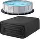 12 Ft Pool Liner Pad, Round Pool Liners for Above Ground Swimming Pools, Durable