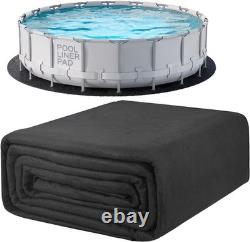 12 Ft Pool Liner Pad, Round Pool Liners for Above Ground Swimming Pools, Durable