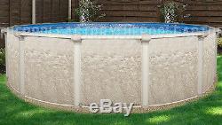 12 Round 52 High Cameo Above Ground Swimming Pool with 25 Gauge Liner