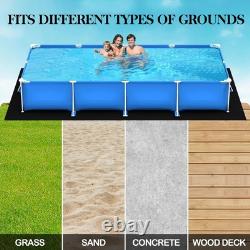 12 X 24 Foot Rectangle Pool Liner Pad For Above Ground Pools, Under Pool Mat Pre