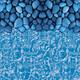 12 X 24 Ft Oval Pool Liner, Unibead above Ground Pool Liners, 52In Wall Height