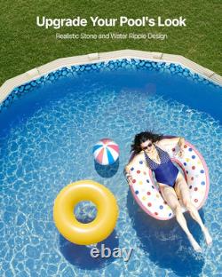 12 X 24 Ft Oval Pool Liner, Unibead above Ground Pool Liners, 52In Wall Height