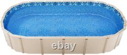 12 X 24 Ft Oval Pool Liner, Unibead above Ground Pool Liners, 52In Wall Height
