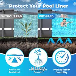 12 X 24 Rectangle Thicker Heavy Duty Pool Liner Pad for above Ground Pool Pool P