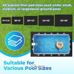 12 X 24 Rectangle Thicker Heavy Duty Pool Liner Pad for above Ground Pool Pool P