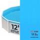 12-ft Round Overlap Pool Liner for Above-Ground Steel Wall Pools 12-FT