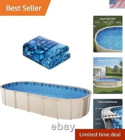 12 x 24 ft Oval Pool Liner, Overlap Style Above Ground Pool Liners, 48-to-54i