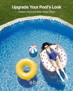 12 x 24 ft Oval Pool Liner, Overlap Style Above Ground Pool Liners, 48-to-54i