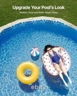 12 x 24 ft Oval Pool Liner, Overlap Style Above Ground Pool Liners, 48-to-54i
