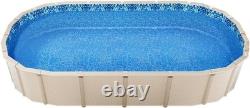 12 x 24 ft Oval Pool Liner, Overlap Style Above Ground Pool Liners, 48-to-54i