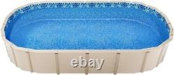 12 x 24 ft Oval Pool Liner, Overlap Style Above Ground Pool Liners, 48-to-54i