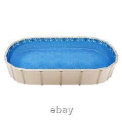 12 x 24 ft Oval Pool Liner, Overlap Style Above Ground Pool Liners, 48-to-54inch