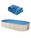12 x 24 ft Oval Pool Liner, Unibead Above Ground Pool Liners, 52in Wall Height