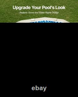 12 x 24 ft Oval Pool Liner, Unibead Above Ground Pool Liners, 52in Wall Height