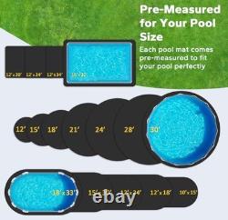 12' x 34' Rectangle Pool Liners for Above Ground Swimming Pools, Durable