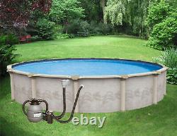 12' x 52 Above Ground Pool RESIN PKG withFilter System, acces LIFETIME WARRANTY