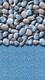 12'x24' Oval Pebbles Above Ground Overlap Swimming Pool Liner 1-DAY SHIP