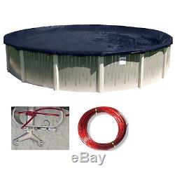 12'x24'x52 Above Ground Oval Meadows Swimming Pool with Liner, Step & Filter
