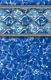 12'x24'x52 Oval Beaded Diamond Wave Above ground Swimming Pool Liner 25 Gauge