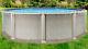 12'x54 Saltwater 8000 Round Above Ground Salt Swimming Pool with 25 Gauge Liner