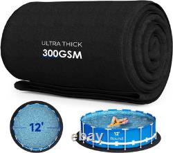 12FT Thickened round Pool Liner Pad for above Ground Swimming Pools, Heavy Duty