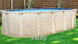 12x18 Oval 52 High Cameo Above Ground Swimming Pool with 25 Gauge Liner