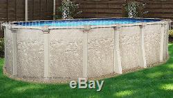 12x18 Oval 52 High Cameo Above Ground Swimming Pool with 25 Gauge Liner