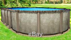 12x18 Oval 54 Saltwater LX Above Ground Salt Swimming Pool with 25 Gauge Liner