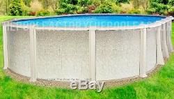 12x18x54 Oval Saltwater 8000 Above Ground Salt Swimming Pool with25 Gauge Liner