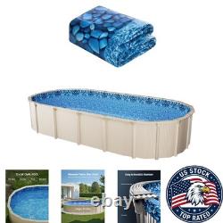 12x24 ft Durable Vinyl Pool Liner for Above Ground Pools Cushioned Comfort
