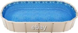 12x24 ft Oval Pool Liner Unibead Vinyl for Steel Sided Above Ground Pool 52in